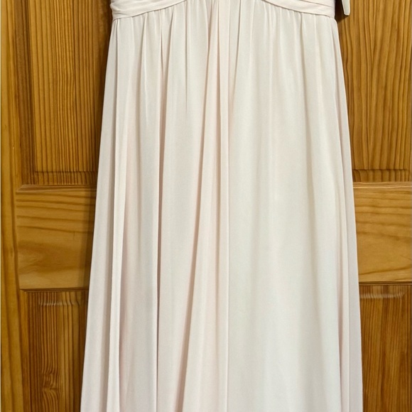 NWT haley page 5901 blush  off the shoulder  formal wedding prom bridesmaid 10 - Picture 4 of 9